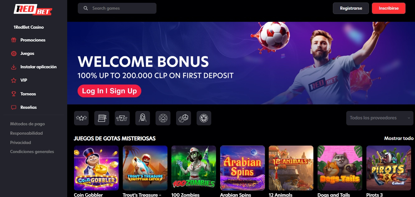 1RedBet mejores casinos online Argentina paquete bienvenida progresivo 300 giros gratis