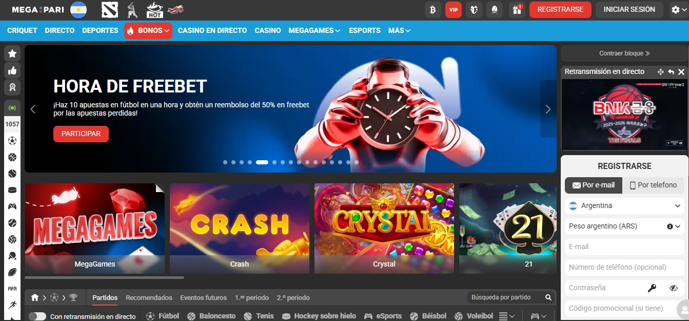 Megapari mejores casinos online Argentina retiros más rápidos 24 horas