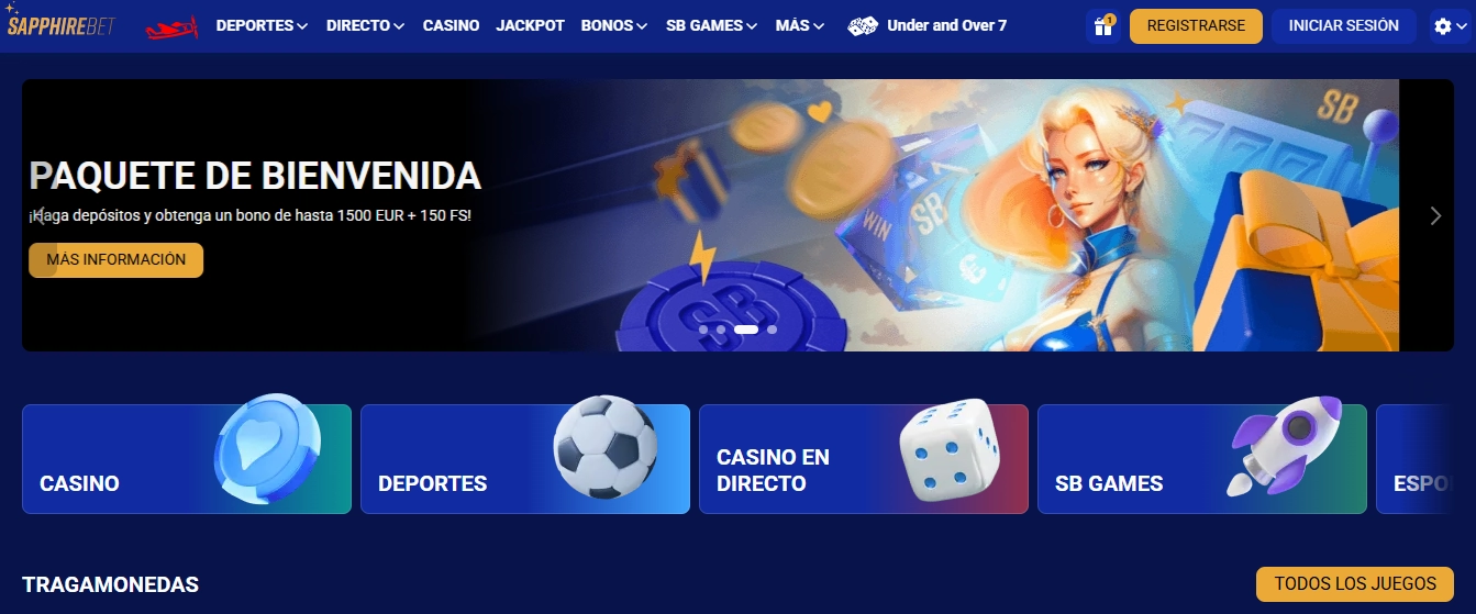 SapphireBet mejores casinos online Argentina fanáticos criptomonedas